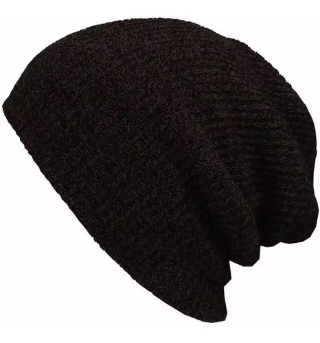 Beanie Gorro Gorra Jaspeado Unisex Marron