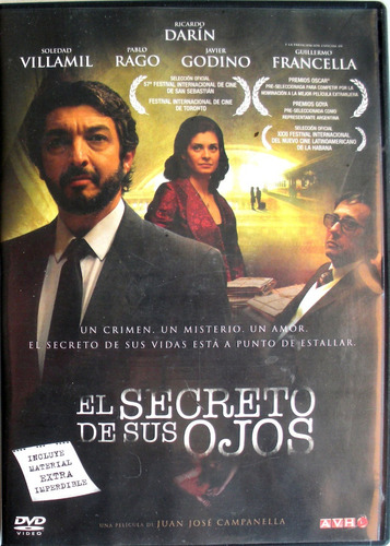 Dvd - El Secreto De Sus Ojos - Ricardo Darin - Francella