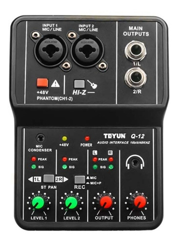 Consola Mezcladora De Audio Teyun Q-12