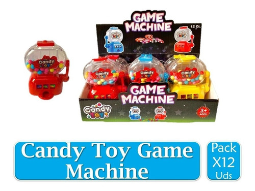 Candy Toy Game Machine Con Dulces Display X 12 Unidades