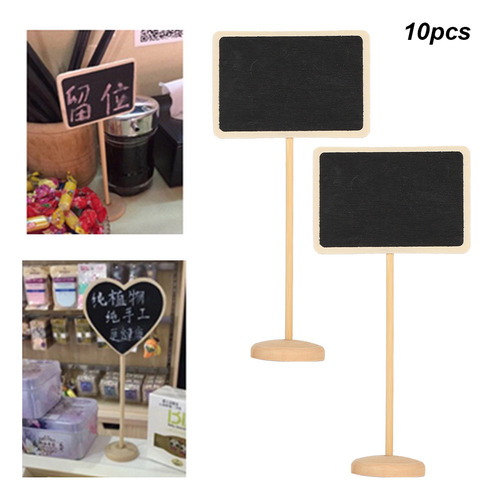 Tarjetas De Mesa Tipo Pizarra, 10 Unidades, Miniletreros De