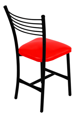 Comedor Para Restaurante Bar Mesa Cafetería Jardín Exterior Color Rojo Diseño De La Tela De Las Sillas Liso