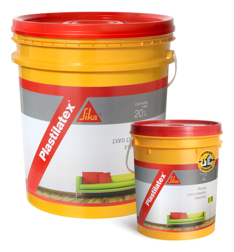 20l + 4l Pintura Sika Plastilatex Interior Antihongos !