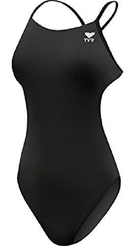 Bañador Para Mujer Tyr Durafast One Solids Negro Talla 36