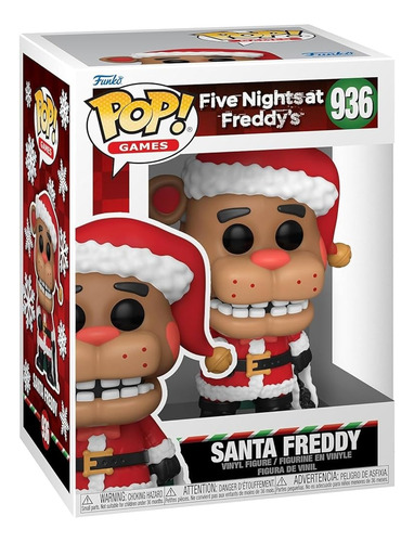 Funko Pop 936 Santa Freddy Five Nights At Freddy's