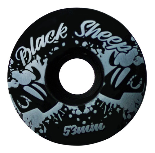 Imagem 2 de 6 de Rodinha Iniciante Skate Roda Black Sheep 53mm Pu 97a