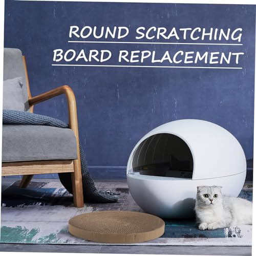 Popetpop Cat Supplies Cat Toy Cat Scratch Pad Round Cat Scra
