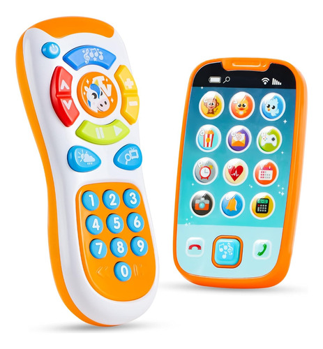 Celular De Plastico Estimula Aprendizaje Sensorial Para Bebe