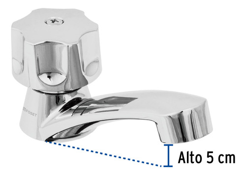 Llave Individual Para Lavabo, Abs, Maneral Hexagonal, Basic
