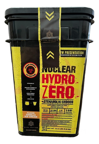 Nuclear Hydro Zero Dark Matter 13 Lbs- Whey Y Quemador Grasa Sabor Vainilla Ice Cream