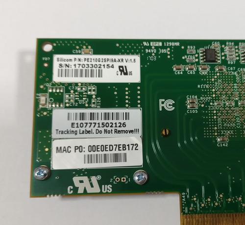 Placa Controladora De Rede Fibra Mac Silicom Pe210g2spi9a-xr