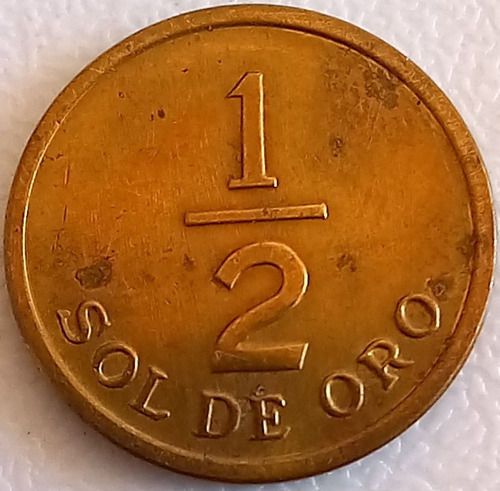 1/2 Sol De Oro Del Año 1976 Perú