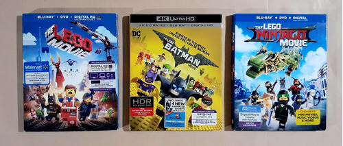 Lego Movie + Lego Batman + Lego Ninjago - Blu-ray Original