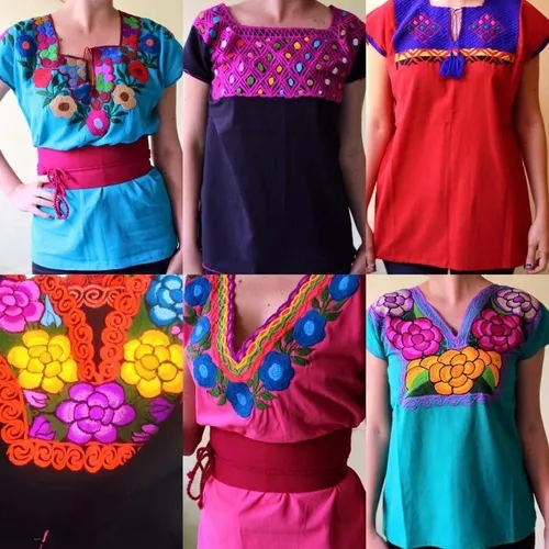 Blusas bordadas chiapanecas sale