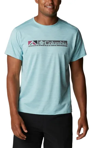 Playera Columbia Alpine Chill Zero Graphic Azul Para Hombre