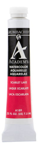 Grumbacher Chartpak Academy Acuarela Paint1, Lago Escarlata