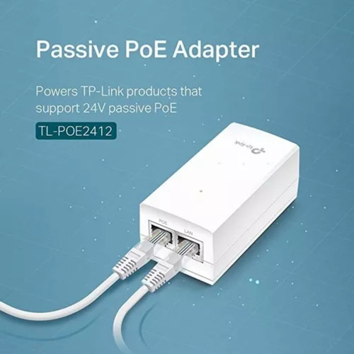 Adaptador Injector Poe 24v-12w Gigabit Pasivo Tp-link
