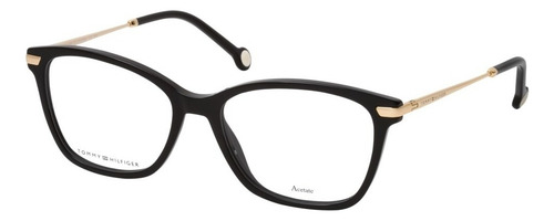 Lentes Tommy Hilfiger Th1839 807 Negro Oftalmico Color Negro 807