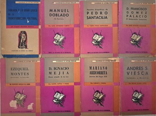 8 Cuadernos De Lectura Popular, Sep, 1966, Varios Personajes