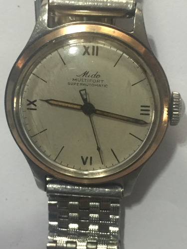 Mido Relogio De Pulso Multifort Superautomatic,aro Dourado.