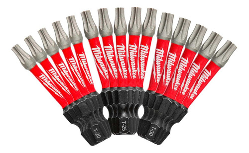 Juego De Puntas Torx Impacto Shockwave Milwaukee 2 PuLG 15pz