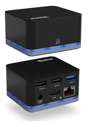 Plugable Cubo Usb C - Mini Estacin De Acoplamiento, Compatib