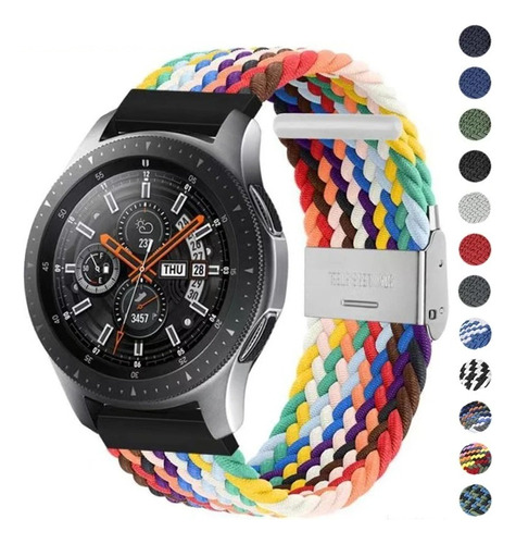 Correa Tejida Nylon 20mm Para Samsung Watch 4/5/6 Y Gt3 42mm