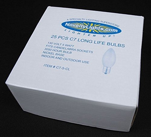 Novelty Lights 25 Pack C7 Outdoor String