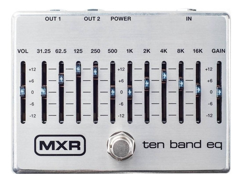 Pedal de efecto MXR Ten Band EQ M108S  plateado