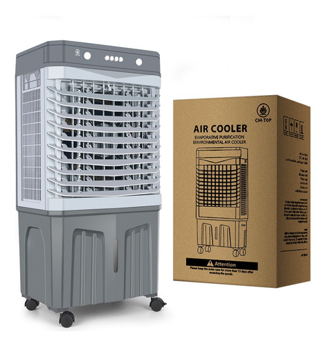 Enfriador De Aire Evaporativo Ventilador Portátil Gris