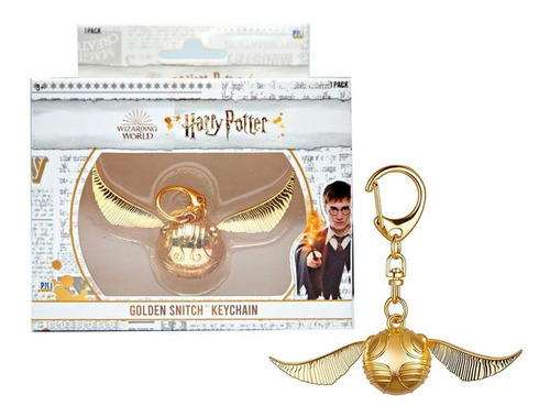 Imagen 1 de 4 de Harry Potter Llavero Metal Golden Snitch Hp8400
