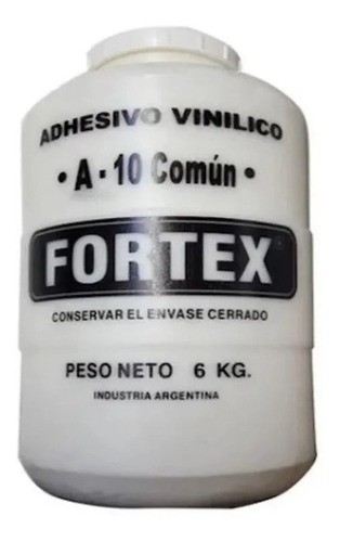 Adhesivo Vinilico / Cola Vinilica Fortex A10 X 6 Kg