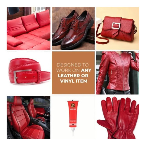 20ml Repara Restaura Cuero Sofa Timon Zapato Casaca Asiento