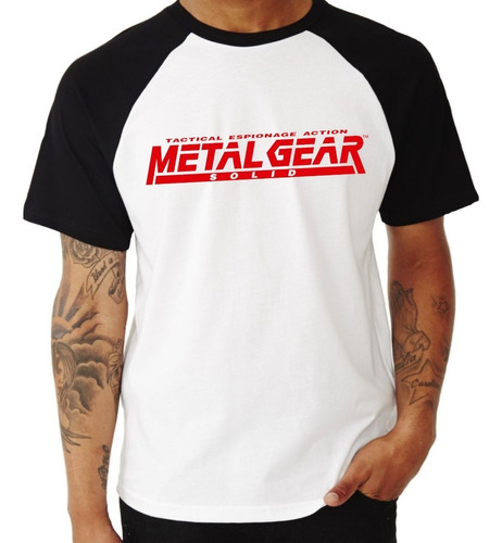 Remera, Metal Gear Solid Logo, Remeras Gamer, Retrogaming