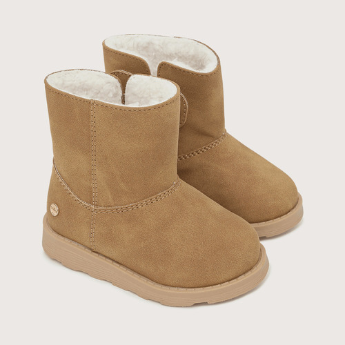 Bota Niña Interior Con Pelos Beige (30 A 34)