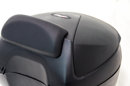 Imagen 4 de 10 de Maletero Top Case Atom 30lt Fire Parts Con Respaldo Negra