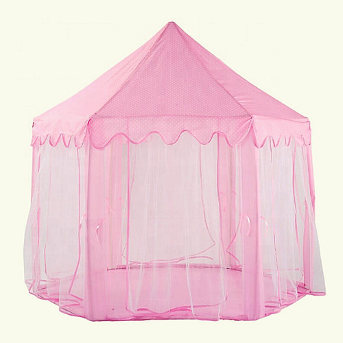 Imagem 4 de 8 de Barraquinha Infantil Tenda Rosa Menina Toca Cabaninha