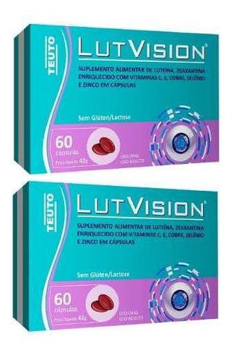 Kit Lut Vision Luteina Zeaxantina 2x60 Ajuda Na Catarata