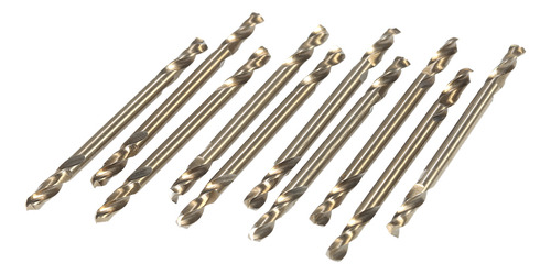 U Juego Para 10 Brocas Hss-co M35 Doble Punta, Color