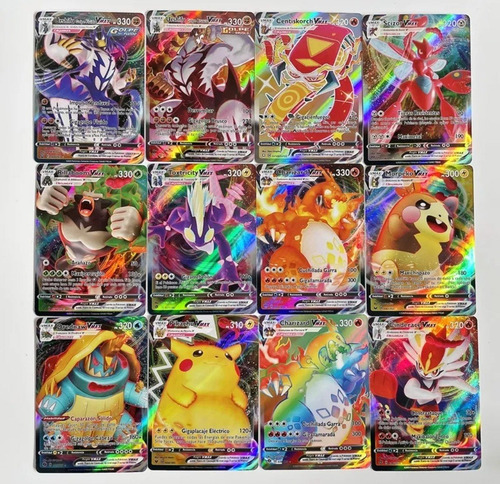 Caja 100 Cartas Pokemon, Solo Vmax, Sin Repetir