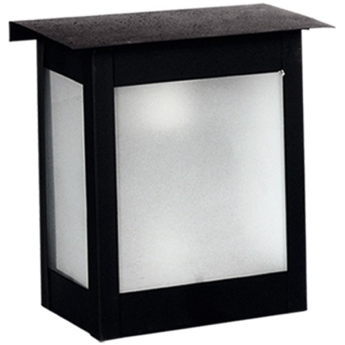 Farol Chapa Exterior Metal Negro Jardin