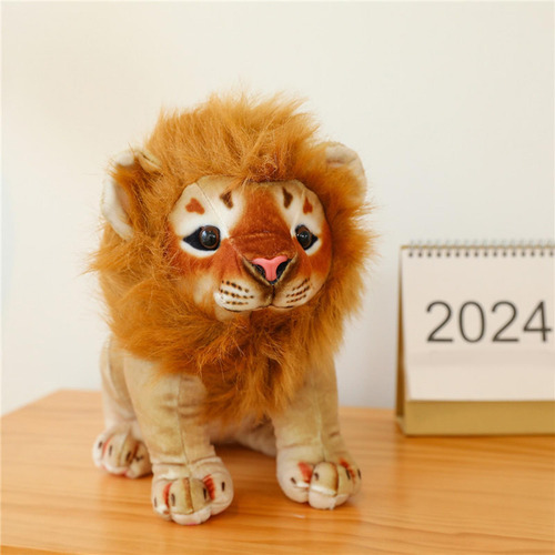 Animal De Peluche, Juguete De Peluche Suave, León, 35cm