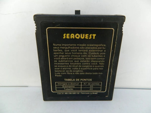 Seaquest + Freeway Original Dactar P/ Atari - Loja Fisica Rj