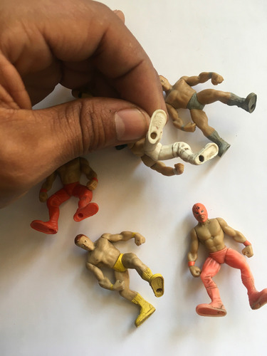 Wwe 6 Micro Figuras Jakks Luchadores Año 2010 (Usado)