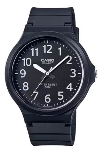 Reloj Negro Casio Mw-240-1bv Circuit