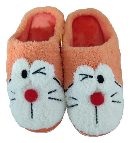 Pantuflas De Gato Doraemon Cómodas Calentitas