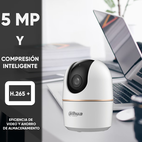 Kit Videovigilancia Cronos Cámara Dahua Ip Pt H5A 5mp audio wifi + Micro SD 256gb + Accesorios - Kit CCTV DH-H5A-256GB (Memoria Micro SD WD Purple 256GB)