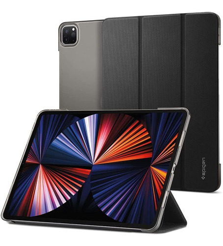 Funda De iPad Pro 12.9 (5a Gen) 2021 Spigen Color Negro