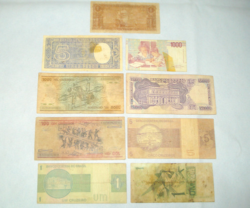 Lote De Billetes Extranjeros Parta Coleccionar (x9u.) (Usado)