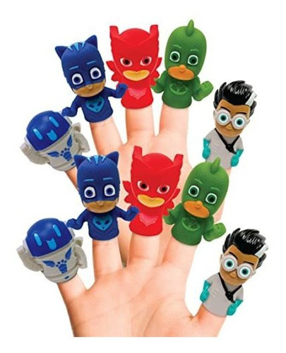 Hasbro Pj Masks 10 Pc Finger Puppet Set - Party Ww2pk